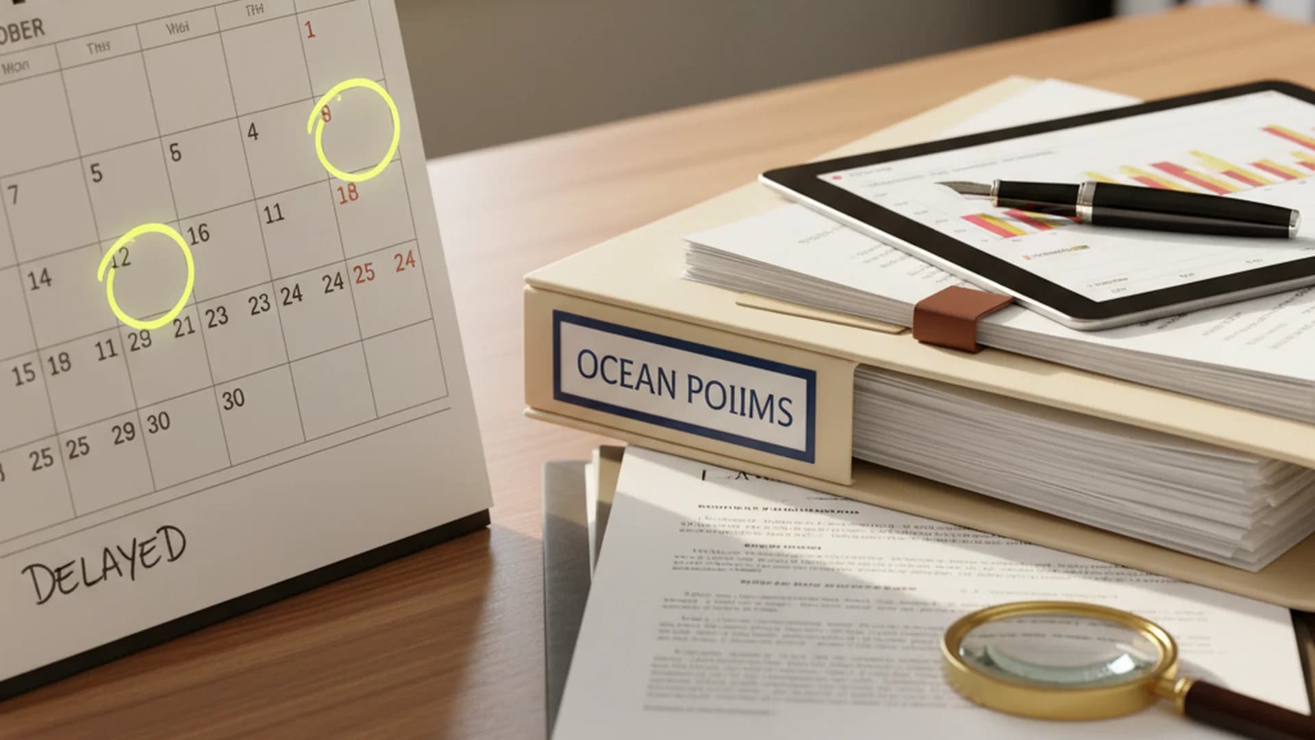 Ocean Point Claims:carrier delay case documentation
