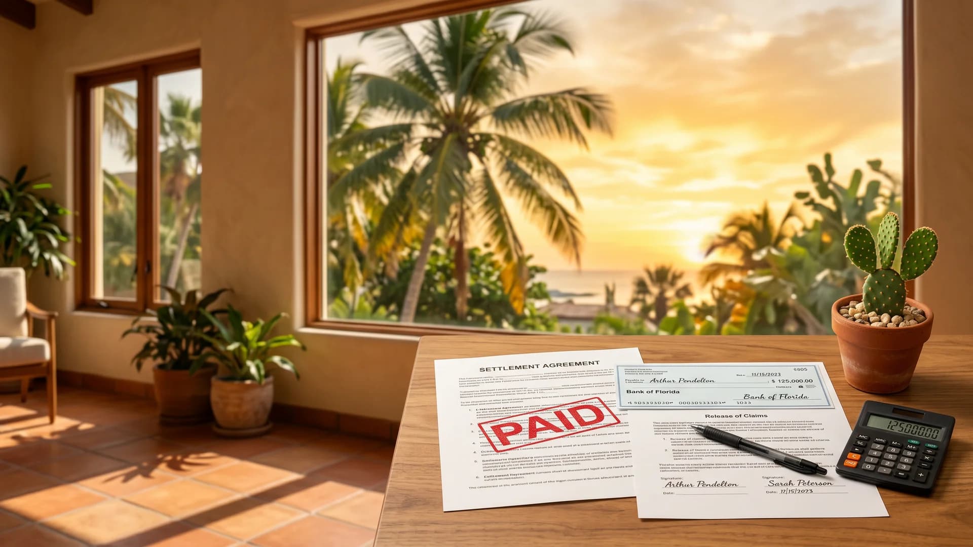 Ocean Point Claims:payment release after settlement