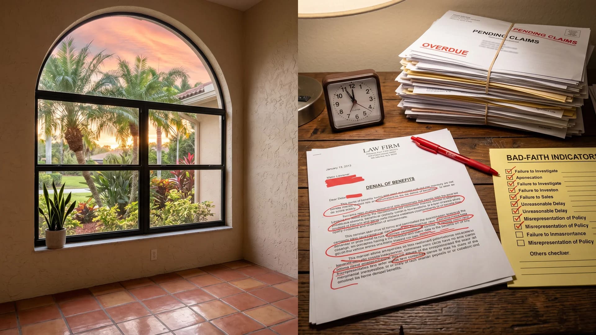 Ocean Point Claims:bad faith indicators in denial