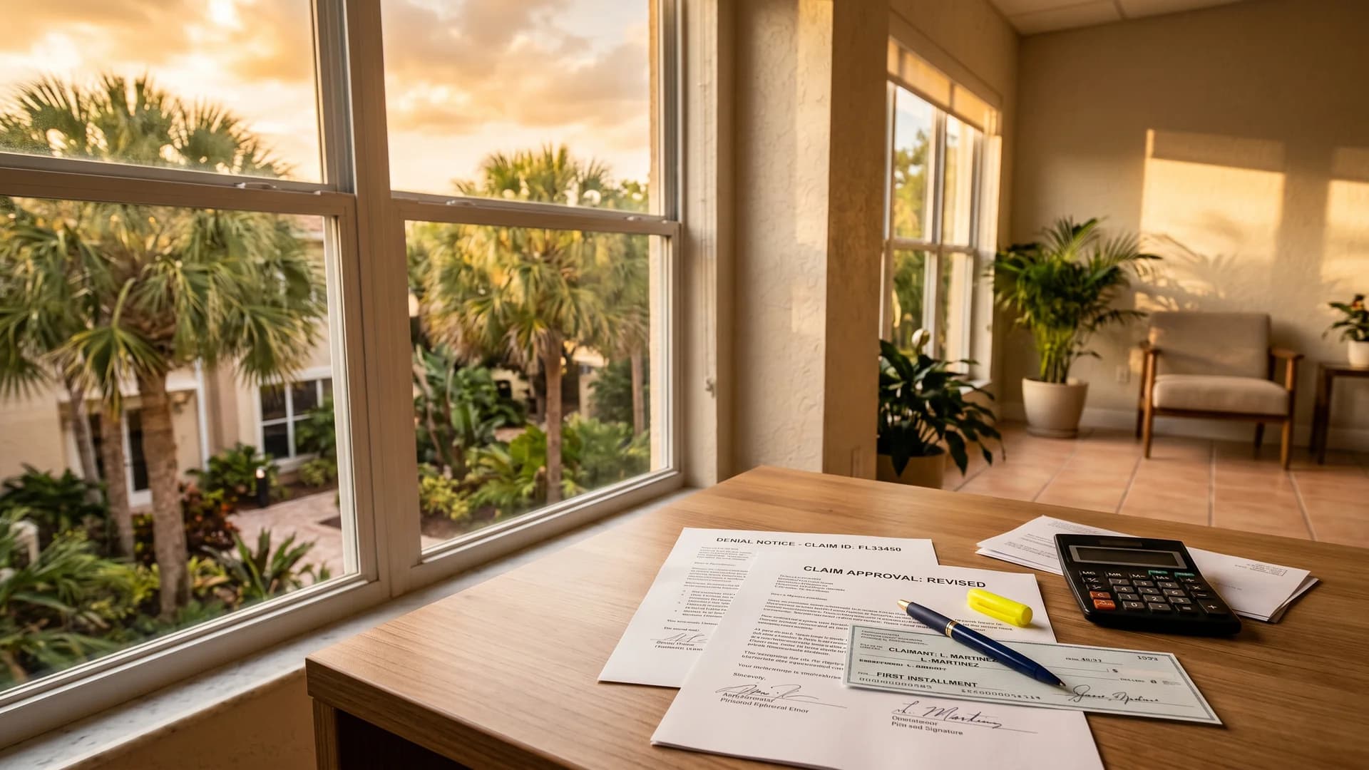 Ocean Point Claims:converting denial into partial approval