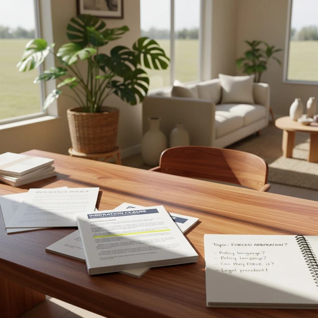 Ocean Point Claims:can the insurance company force me to arbitrate