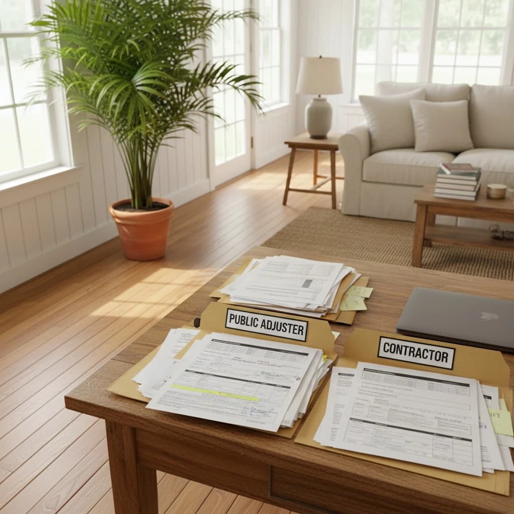 Ocean Point Claims:can a roofer act as my public adjuster