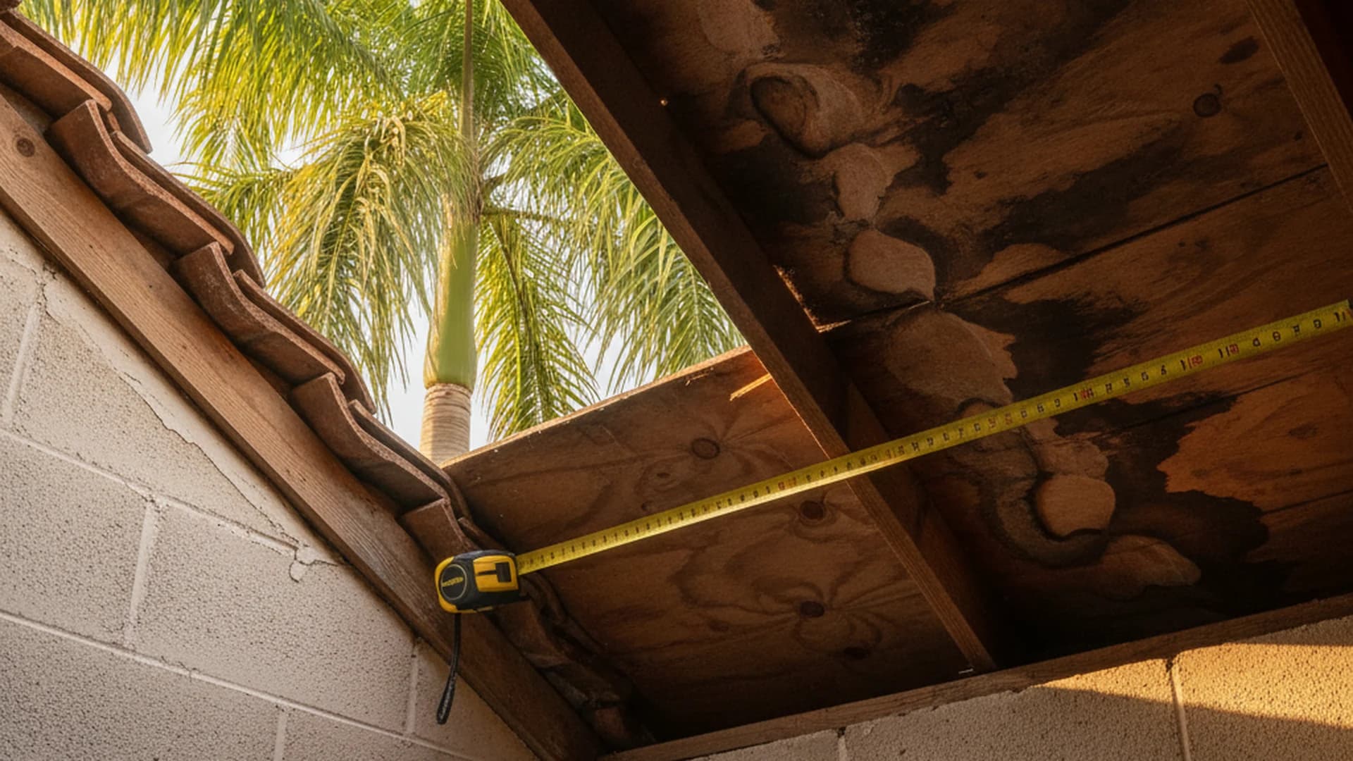 Ocean Point Claims:roof decking damage