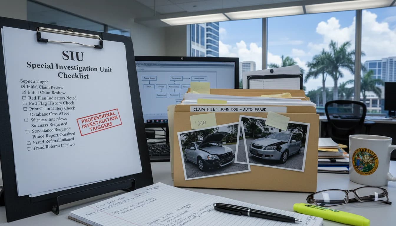 Ocean Point Claims:siu investigations and triggers