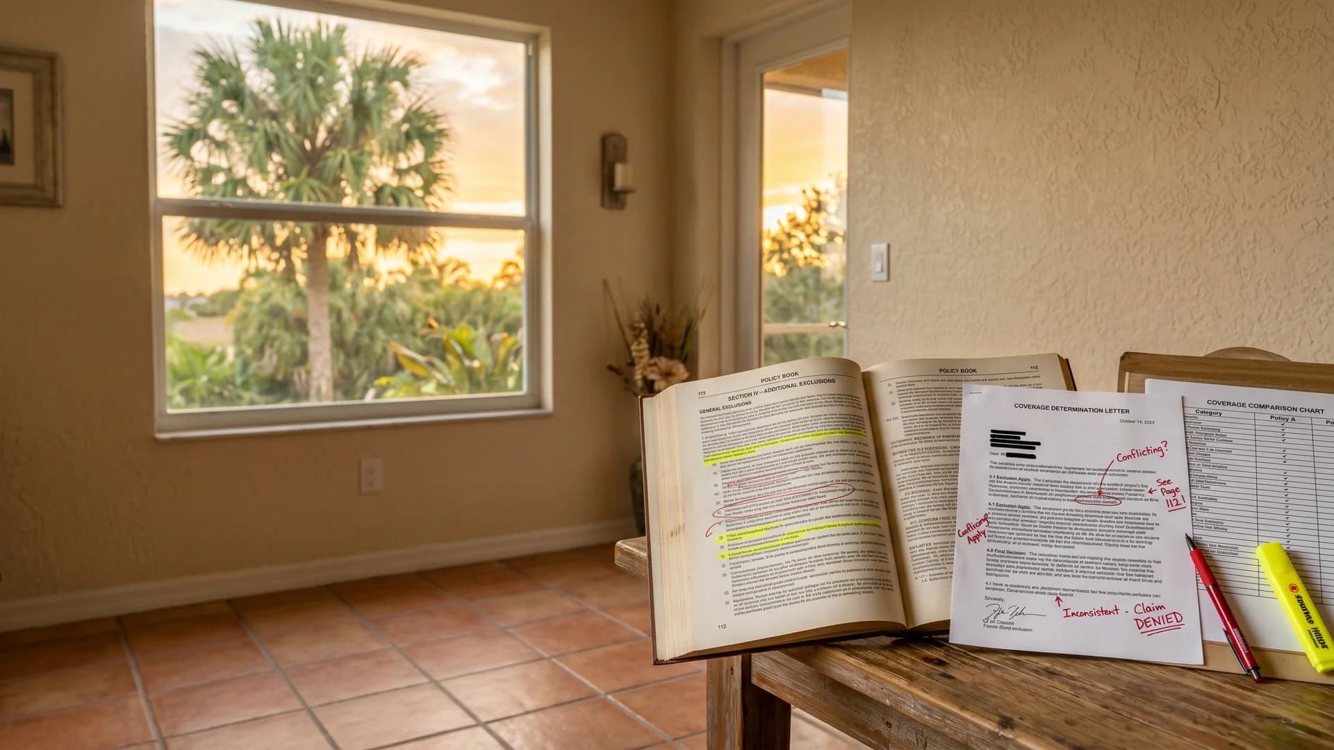 Ocean Point Claims:not understanding policy coverage