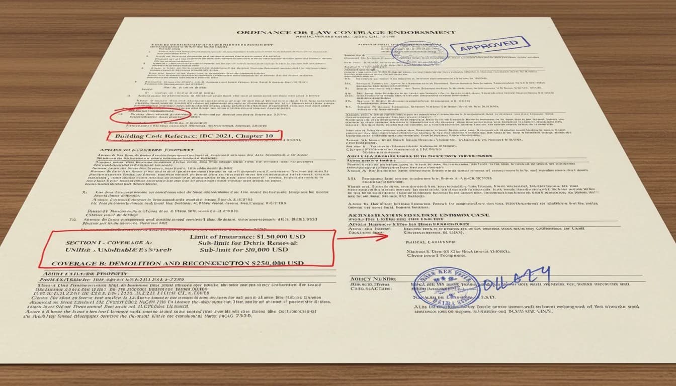 Ocean Point Claims:ordinance or law coverage