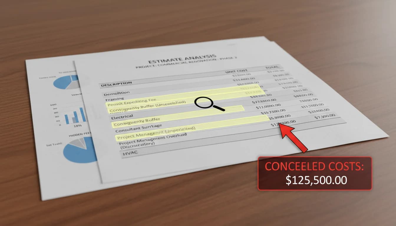 Ocean Point Claims:hidden line items in estimates