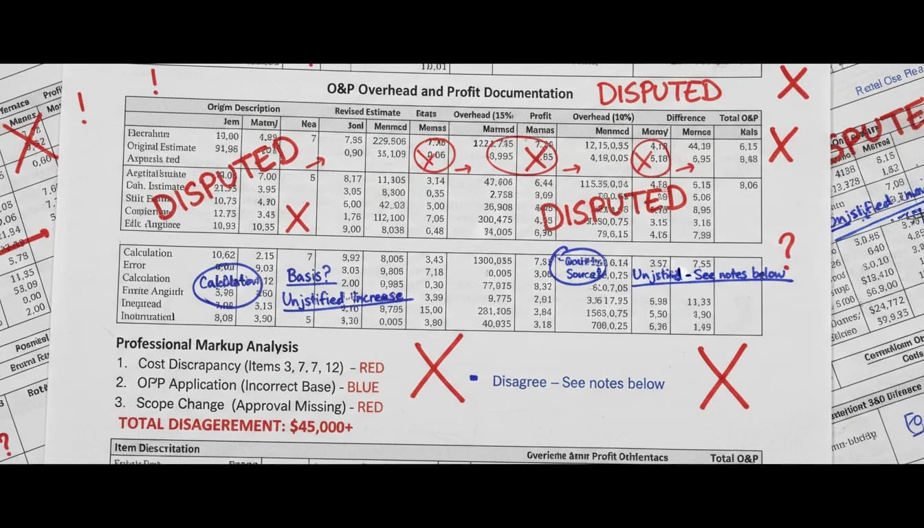 Ocean Point Claims:overhead and profit disputes