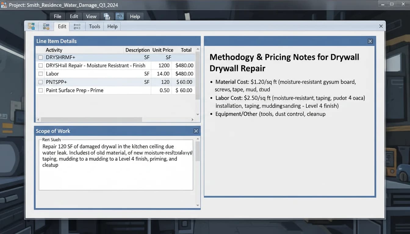 Ocean Point Claims:xactimate pricing explained