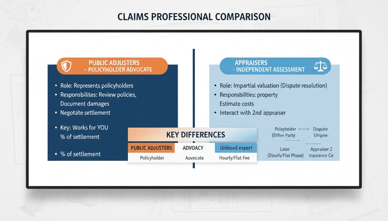 Ocean Point Claims:adjusters vs appraisers