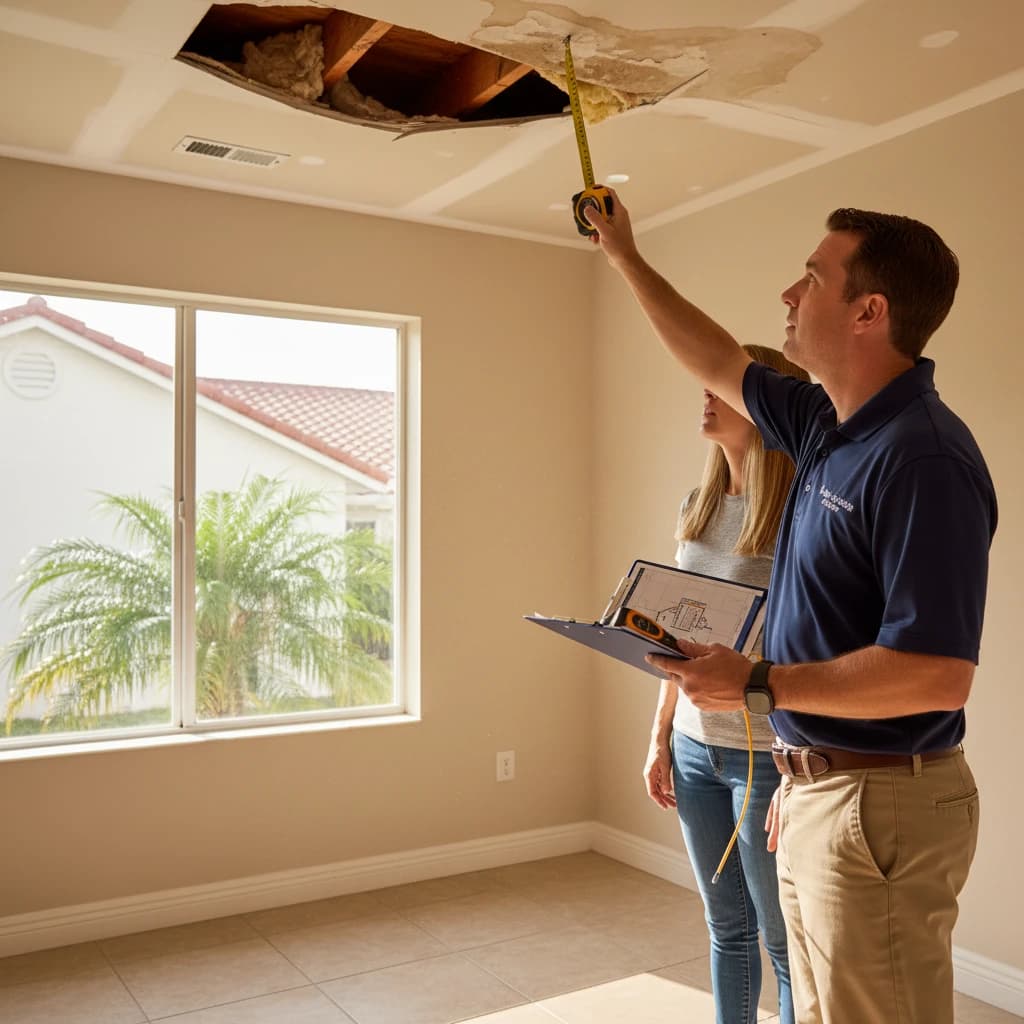 Licensed Florida public adjuster explaining a claim