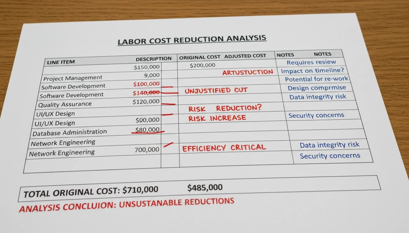 Ocean Point Claims:reducing labor costs artificially
