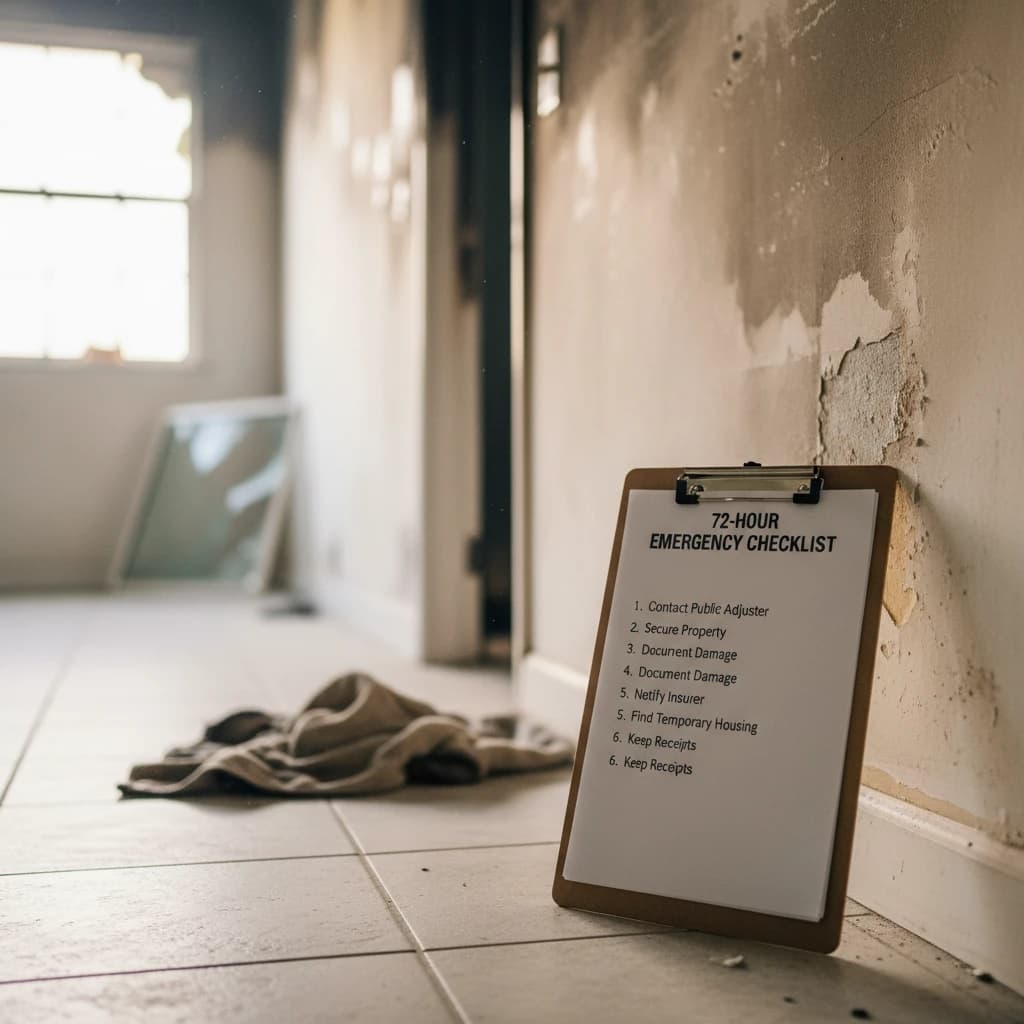What to do immediately after fire damage