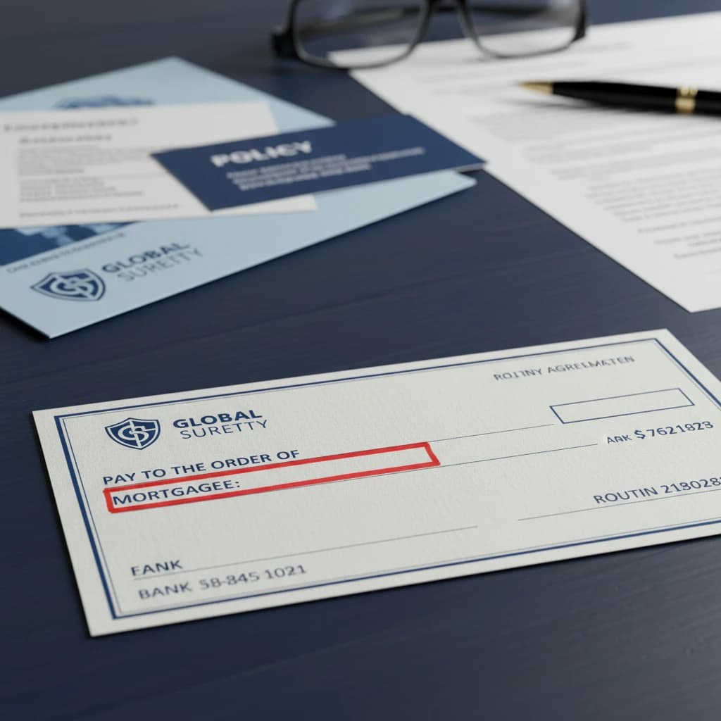 Mortgage company on insurance check